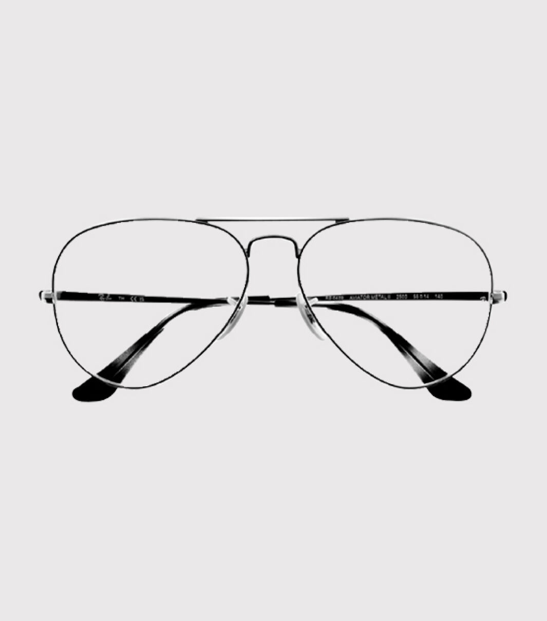 Black Ray-Ban Aviator glasses