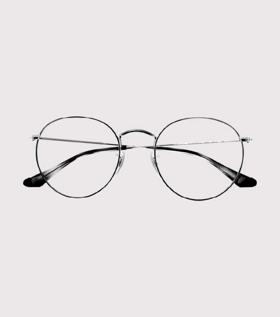Black Ray-Ban round glasses