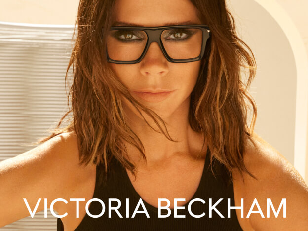 Victoria Beckham wearing black glasses